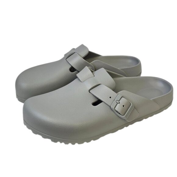 Birkenstock Light Gray Clogs - Picture 1 of 6